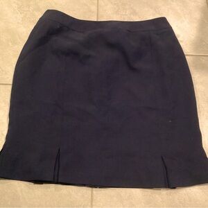 Jones Studio Separates Navy Blue Pleated Bottom Skirt